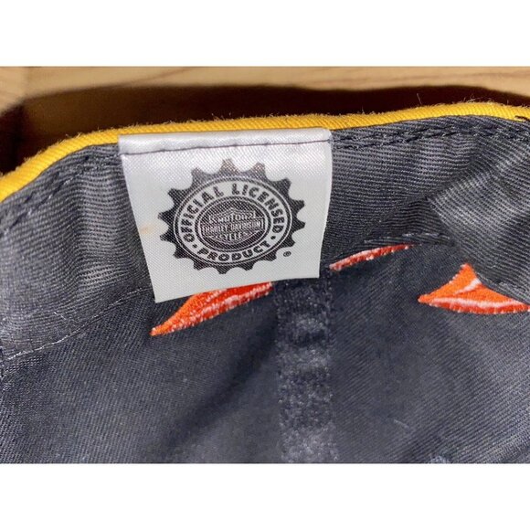 Harley Davidson Motorcycles Fire Brim Vintage Snapback Cap Hat - Picture 6 of 7